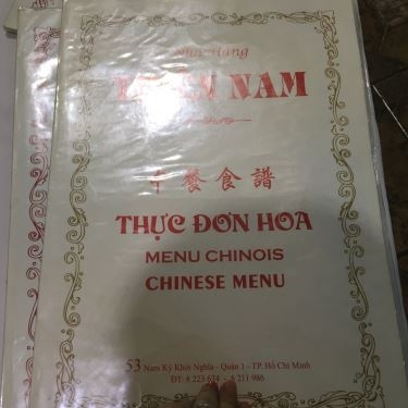 Thực đơn- Nhà Hàng Thiên Nam - Ẩm Thực Hoa & Pháp