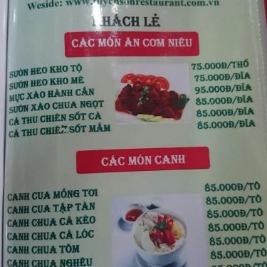 Tổng hợp- Nhà Hàng Tuyên Sơn - Cơm Niêu