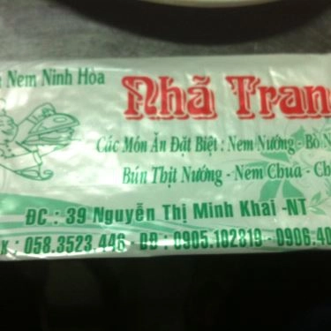 Thực đơn- Quán Ăn Nhã Trang - Quán Nem Ninh Hòa