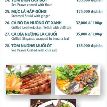 Thực đơn- Quán Ăn Nha Trang Deli - Bún Cá Sứa, Nem Nướng & Đặc Sản Nha Trang