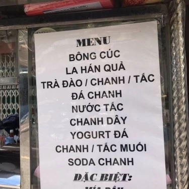 Thực đơn- Quán Ăn Nhã Vân - Hủ Tiếu Mì