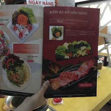 Thực đơn- Quán Ăn Nhắng BBQ - Món Nướng Hàn Quốc