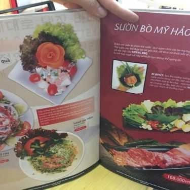 Thực đơn- Quán Ăn Nhắng BBQ - Món Nướng Hàn Quốc