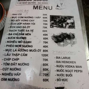 Thực đơn- Quán Ăn Nhắng Nướng