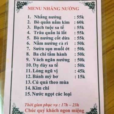 Thực đơn- Nhắng Nướng