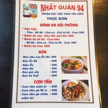 Thực đơn- Quán Ăn Quán Đồng - Lẩu & Cơm Văn Phòng