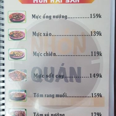 Thực đơn- Quán Ăn Nhón Quán - Lẩu & Hải Sản