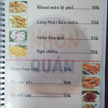 Thực đơn- Quán Ăn Nhón Quán - Lẩu & Hải Sản