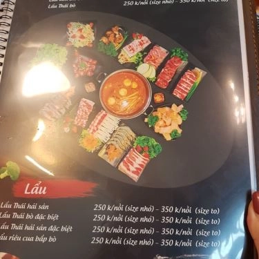 Thực đơn- Quán Ăn Ninh Nướng Than Hoa - Shophouse Tố Hữu