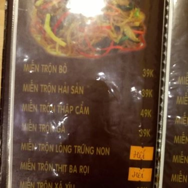 Thực đơn- Quán Ăn Nisin - Mì Cay 7 Cấp Độ