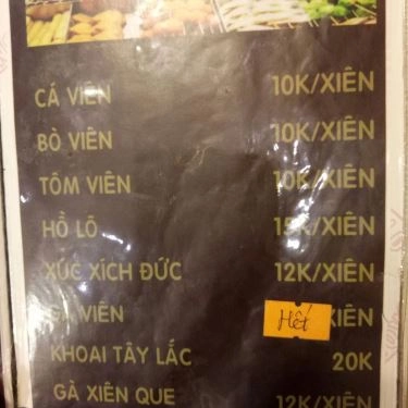 Thực đơn- Quán Ăn Nisin - Mì Cay 7 Cấp Độ