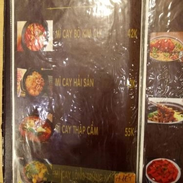 Thực đơn- Quán Ăn Nisin - Mì Cay 7 Cấp Độ