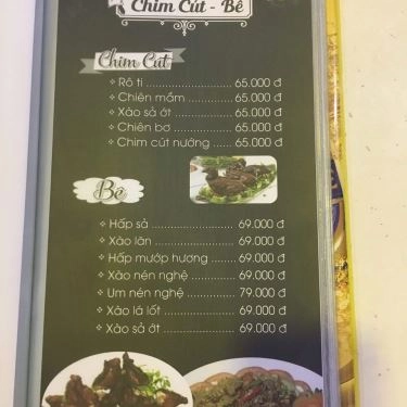 Thực đơn- Quán Ăn Nổ Restaurant - Buffet Món Việt