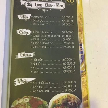 Thực đơn- Quán Ăn Nổ Restaurant - Buffet Món Việt