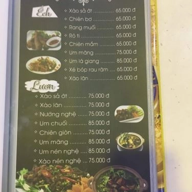 Thực đơn- Quán Ăn Nổ Restaurant - Buffet Món Việt