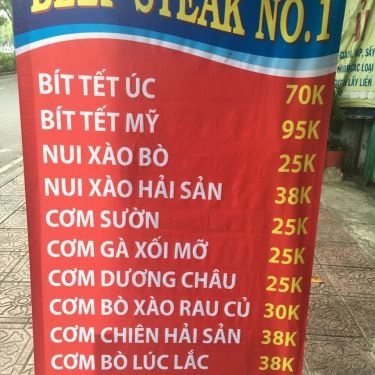 Thực đơn- Quán Ăn No1 Beef Steak