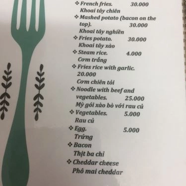 Thực đơn- Quán Ăn No1 Beef Steak