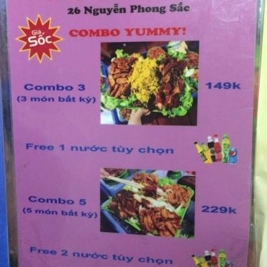 Thực đơn- Quán Ăn Nướng 26 - Nguyễn Phong Sắc