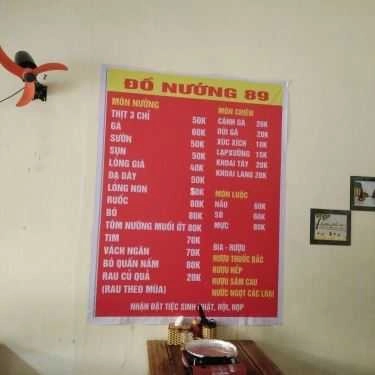 Thực đơn- Đồ Nướng 89