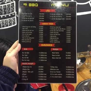 Thực đơn- Nướng 9 BBQ - Lẩu & Nướng