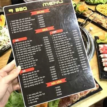 Thực đơn- Nướng 9 BBQ - Lẩu & Nướng