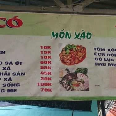 Thực đơn- Quán Ăn Nướng Cay Cây Dừa
