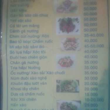 Thực đơn- Quán Ăn Nướng Cay Quạt Mo