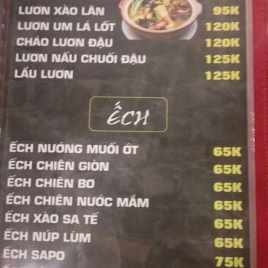 Thực đơn- Quán Ăn Nướng Ngói Ti Ti