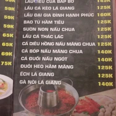 Thực đơn- Quán Ăn Nướng Ngói Ti Ti