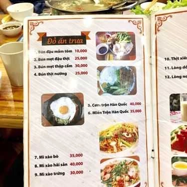 Thực đơn- Nướng Ngon - Lẩu & Nướng