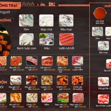 Thực đơn- Quán Ăn Nướng Nông Trại - Nướng & Lẩu