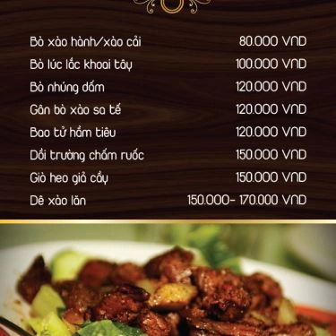Thực đơn- Quán Ăn O Gái - Ẩm Thực Huế
