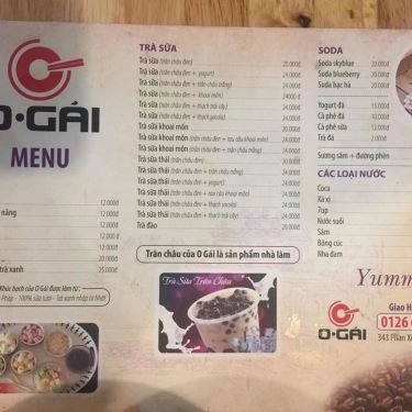 Thực đơn- Quán Ăn O Gái - Bánh Canh & Bún Bò