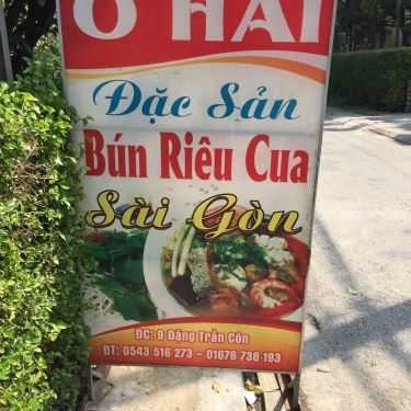 Thực đơn- Quán Ăn O Hai - Bún Riêu Cua Sài Gòn