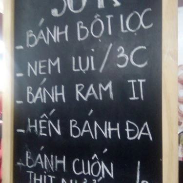 Thực đơn- Quán Ăn Quán Huế Ngon O Liễu 1964