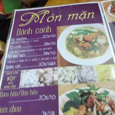 Thực đơn- Quán Ăn Quán Huế O Mân