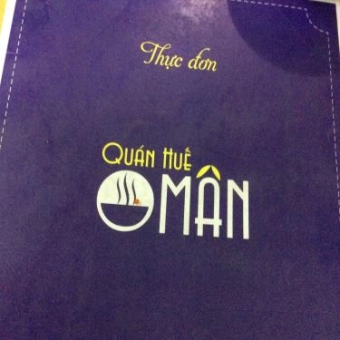 Thực đơn- Quán Ăn Quán Huế O Mân