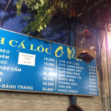 Thực đơn- Quán Ăn O Nhớ - Đường A4