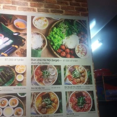 Thực đơn- Quán Ăn Ơ Thương - Món Việt - Parkson Hùng Vương