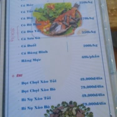Thực đơn- Quán Ăn Ốc 10 Em