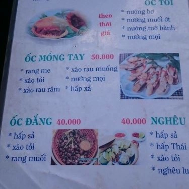 Thực đơn- Quán Ăn Ốc 41