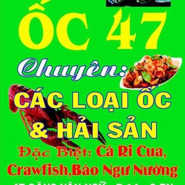 Thực đơn- Quán Ăn Quán Ốc 47