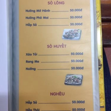 Thực đơn- Quán Ăn Ốc 59 Lâm Thủy