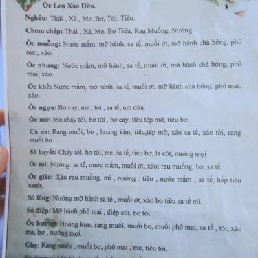 Tổng hợp- Quán Ăn Ốc 88 - Ốc Bình Dân