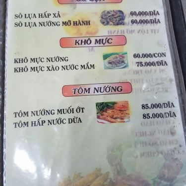 Thực đơn- Quán Ăn Ốc A Tú