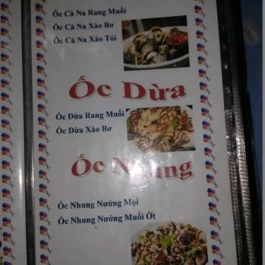 Thực đơn- Quán Ăn Ốc Bống - Nguyễn Kiệm