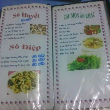 Thực đơn- Quán Ăn Ốc Bống - Nguyễn Kiệm