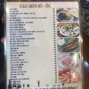 Thực đơn- Quán Ăn Ốc Chảo - 32 Trường Chinh