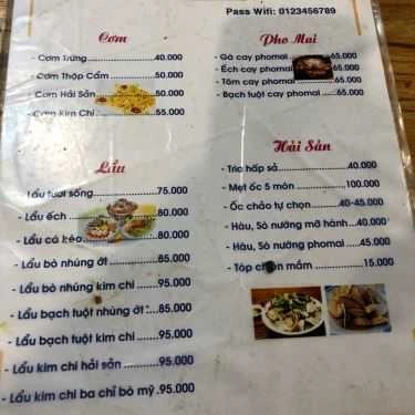 Thực đơn- Quán Ăn Ốc Chảo 88 - Hàn Thuyên