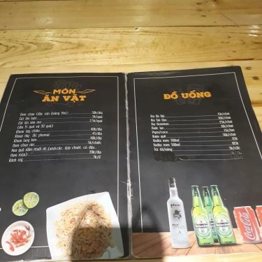 Thực đơn- Quán Ăn Ốc Chạo Quán